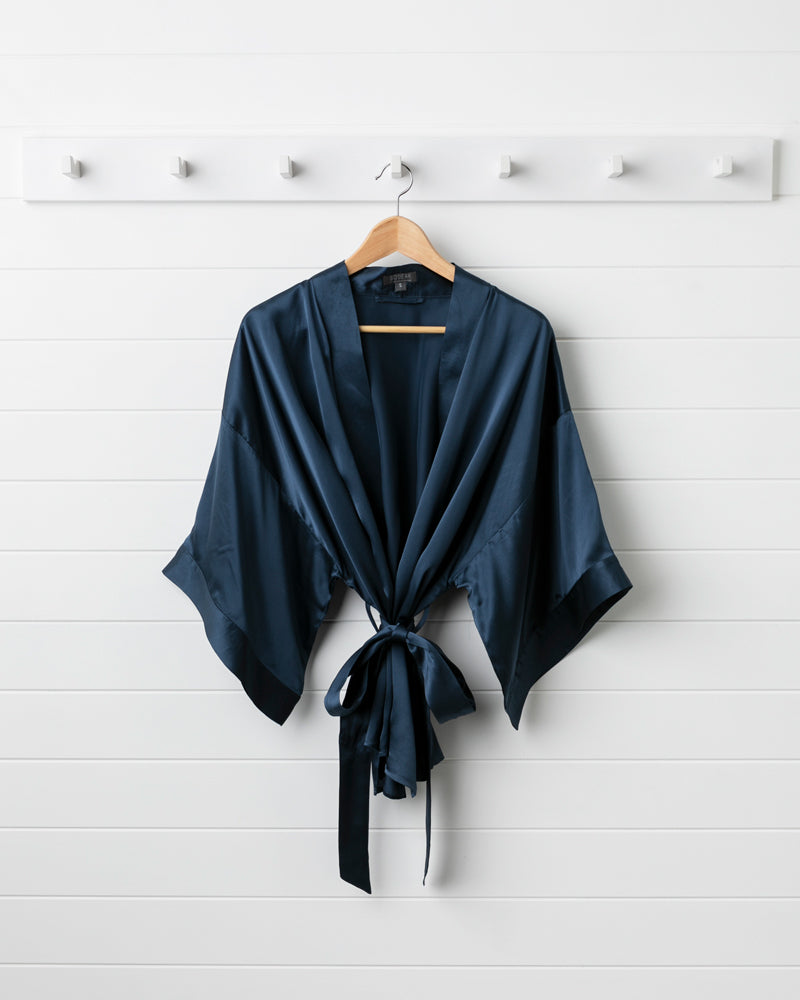 Satin kimono top online