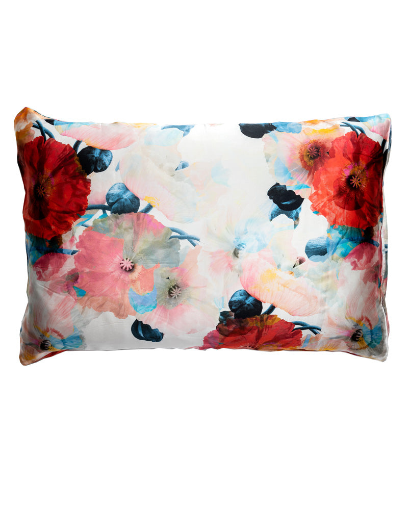 Poppy Silk Pillowcase Squeak