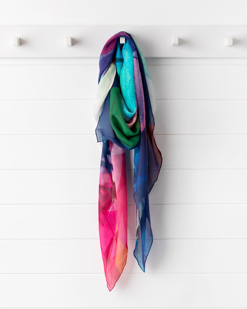 Colourful silk scarves outlet