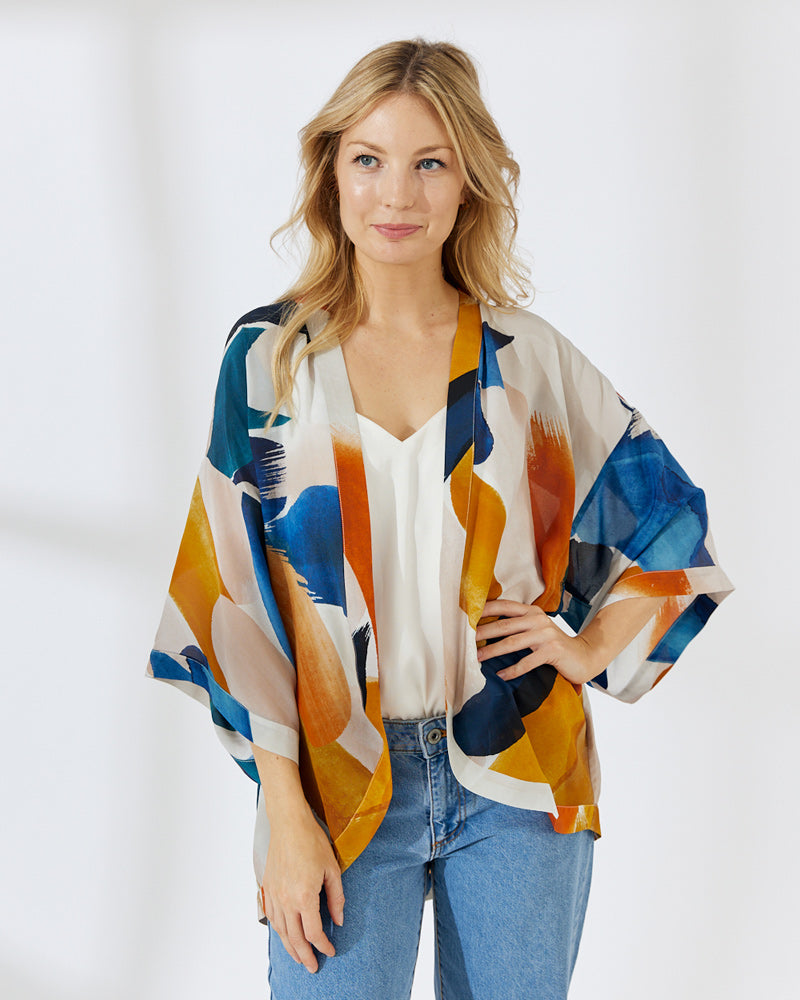 Carmel Silk Kimono