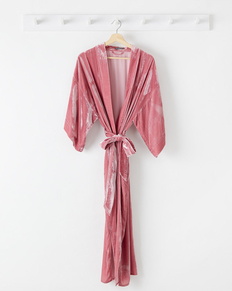 Musk Silk Velvet Kimono Robe