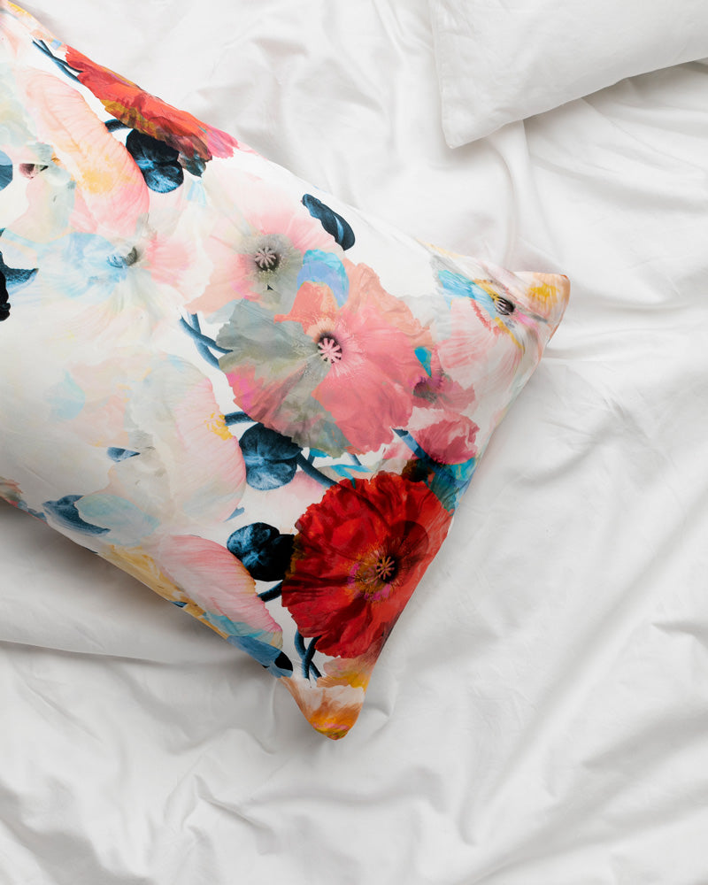 Poppy Silk Pillowcase Squeak