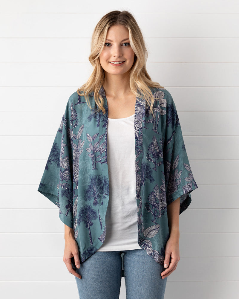 Sierra Jade Silk Kimono