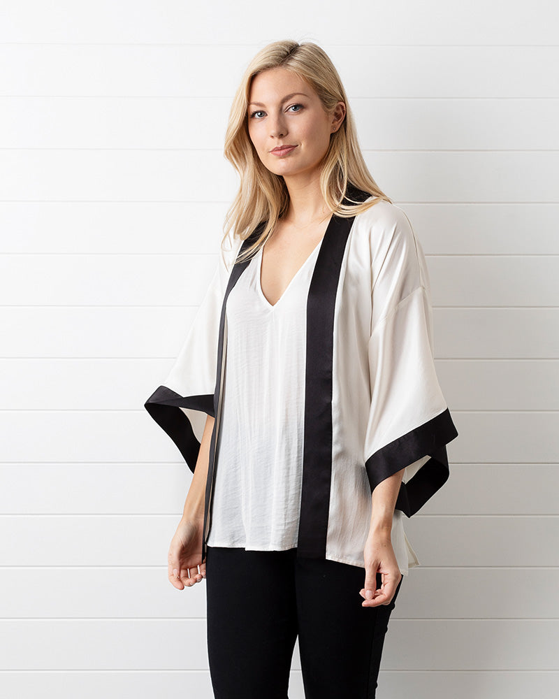 White Kimono Jacket Squeak